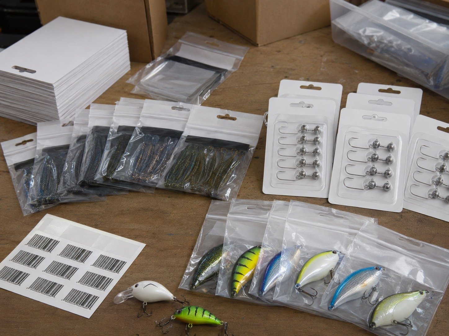 Embalagem private label para artigos de pesca no Brasil